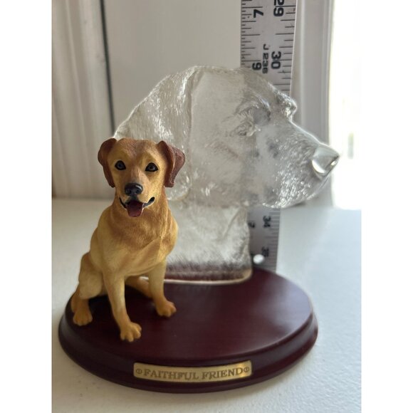 Vintage Faithful Friend Labs Loved & Loving Bradford Exchange Dog Figurine - Picture 5 of 6